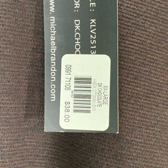 Michael Brandon Sweater Mens XXL Brown Stretch V Neck Long Sleeve NEW - Picture 5 of 9